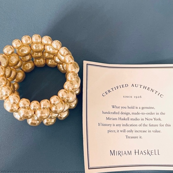 Miriam Haskell Jewelry - ✨Gorgeous Miriam Haskell Four-Strand Pearls Bracelet